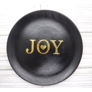 Trinket / Jewelry Dish Black w/ Saying